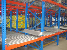 Flow Through Pallet Racking System