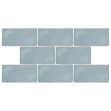 Merola Tile Chester Acqua 3 In X 6 In Ceramic Wall Subway Tile 1 Sq Ft Pack Wnu36cac With Images Ceramic Subway Tile Subway Tile Ceramic Wall Tiles