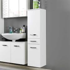 Hangender Hochglanz Badschrank Sagunis In Weiss Schranke