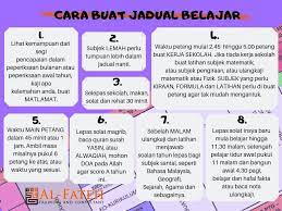 Cara belajar efektif dengan buat jadwal belajar. Cara Buat Jadual Belajar 1 Lihat Al Fateh Smart Study Facebook