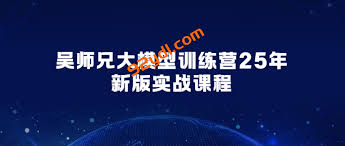 吴师兄大模型训练营25年新版实战课程-92资源站-IT学习网-每日更新