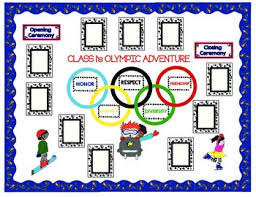 The olympic flag is hoisted during the opening ceremony of the rio 2016 olympic games at maracana stadium on august 5, 2016 in rio de janeiro, brazil. Olympic Bulletin Board Theme Borders Clip Art And Frames Oh My