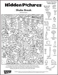 Use them as puzzle for students, or incorporate them into a writing assignment. Shake Break Hidden Pictures Puzzle Worksheets For Primary Pinterest Hidden Pictures Hidden Pictures Hidden Picture Puzzles Hidden Pictures Printables