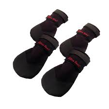 rugged dog boots by ultra paws set of 4 black 36 95