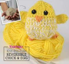 Check out our knitted chicken selection for the very best in unique or custom, handmade pieces from our shops. Reversible Knitted Chick