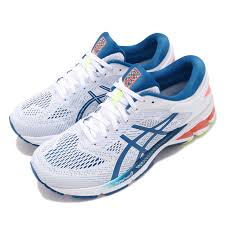 Details About Asics Gel Kayano 26 White Lake Drive Blue Men Running Shoes Sneaker 1011a541 100