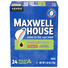 Shop for decaf coffee k cups online at target. Maxwell House House Blend Decaf Coffee K Cup Pods Decaffeinated 24 Ct Box Walmart Com Walmart Com