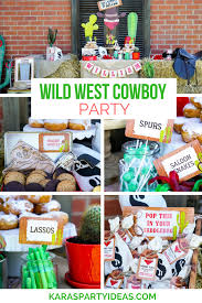 Western/cowboy party ideas and inspirations. Wild West Cowboy Party Kara S Party Ideas Cowboy Party Cowboy Theme Party Wild West Party