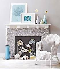 They can make us feel calm and relaxed. How To Decorate A Nonfunctional Nonworking Fireplace With A Coastal Theme Coastal Decor Ideas Interior Design Diy Shopping