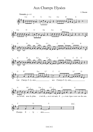Paco rabanne, nina ricci and jean paul gaultier. Aux Champs Elysees Jo Dassin Sheet Music Sweet Love Quotes Music