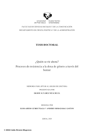 Quién se ríe ahora? Procesos de resistencia a la doxa de género a través  del humor