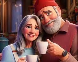 Custom Pixar Style Portrait: Family Cartoon Art (digital Download)