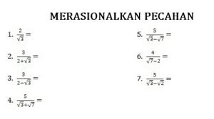 Cara merasionalkan penyebut suatu pecahan bergantung pada bentuk pecahan itu sendiri. Merasionalkan Pecahan Bentuk Akar Pada Penyebut Materi Dan Pembahasan Soal Youtube