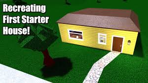 The house is an important residential building where a player lives in welcome to bloxburg. Recreating The First Starter House In Bloxburg Roblox Youtube