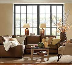 I open the casing and feathers were everywhere. Turner Square Arm Leather 3 Piece L Sectional Pottery Barn