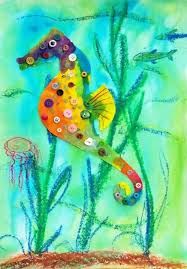 Seahorse Art Projects Kindergarten Art Sea Animal Crafts