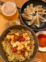 麻婆豆腐トマト焼きそば mapo noodles 焼きそば 麻婆豆腐 トマト