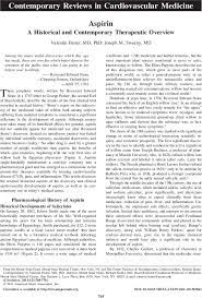 Aspirin Circulation
