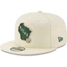 Milwaukee Bucks New Era 2019 20 City Edition 9fifty Snapback Adjustable Hat Cream In 2021 Adjustable Hat New Era Hats For Men