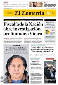 El codiciado voto de casi un millón de peruanos en el exterior. Portada Martes 19 De Marzo El Comercio Peru Alnavio