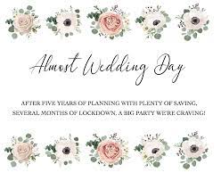 Personalised Wedding Postponement Poem Postponed Wedding Etsy Personalized Wedding Wedding Stationery How To Memorize Things