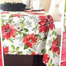 Check spelling or type a new query. Christmas Poinsettia Fabric Tablecloth And 50 Similar Items