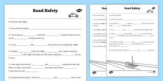 Free interactive exercises to practice online or download as pdf to print. Road Safety Worksheet