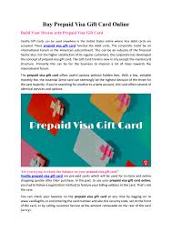 Maybe you would like to learn more about one of these? Buy Prepaid Visa Gift Card Online By Vanila Gift Issuu