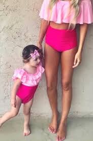 Mother and daughter mom and me baby girls kids lace mesh match daughter family dresses newborn dress de bebe. Mom And Daughter Matching Swimsuit Mom And Me High Waist Tankini Hot Pink Set Unbrande Mommy And Me Swimwear Mommy Daughter Outfits Mom And Daughter Matching