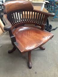 Antique Vintage Wooden Captains Office Desk Swivel Chair Vintage Desk Chair Vintage Office Chair Best Office Chair