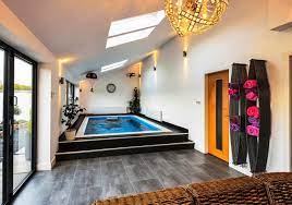 Select a luxury, mansion or 2 story plan with indoor pool. 20 Striking Modern Indoor Pool Designs Home Design Lover