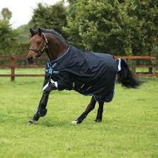 We put the pieces together. Horseware Amigo Bravo 12 Turnout 0g Lite Disc Navy White Weidedecke Regendecke