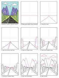 Draw A Vanishing Point Road. Free Pdf Tutorial Download. #Vanishingpoint  #Howtodraw | Elementary Art Projects, Art Worksheets, Perspective Art