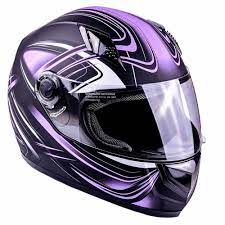 Women S Full Face Helmet Typhoon Helmets Motorcycle Helmets Purple Helmet Purple Motorcycle