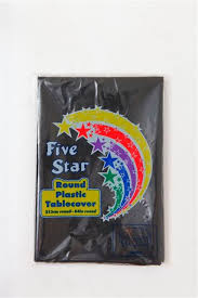 Limited time sale easy return. Plastic Table Cover Round Black