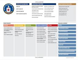 Cia Organization Chart Central Intelligence Agency
