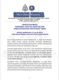 Berikut adalah info berkenaan statistik kemalangan jalan raya.sila klik video untuk berita selanjutnya. Denda Rm2 000 Menanti Cyclist