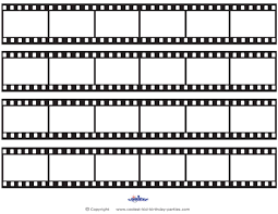 Look at links below to get more options for getting and using clip art. Printable Film Strip Decoration Movie Themed Party Hollywood Party Theme Film Strip