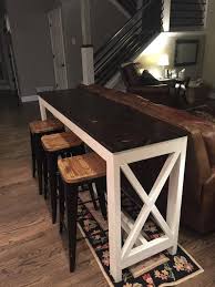 8 free diy furniture plans perfect for your home. Sofa Table Etsy Diy Sofa Table Bar Table Behind Couch Table Behind Couch