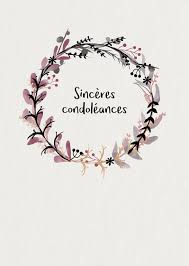 Carte Condol Ances Carte Condoleances Carte Sinceres Condoleances