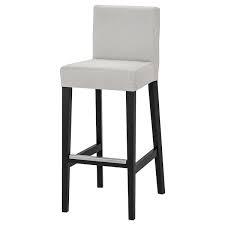 Ikea breakfast bar chairs ✅. Henriksdal Ramna Light Grey Bar Stool With Backrest 74 Cm Ikea