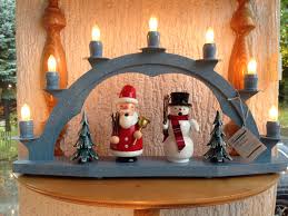 Candle Arch Wooden White With 10 Electric Candles 25 2 Inch X 15 75 Inch 64x40 Cm Ore Mountains Boutique German Nutcrackers Smoking Man
