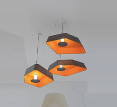 Pendant Light Petit Nenuphar Led Grey Orange L90cm Designheure Nedgis Lighting