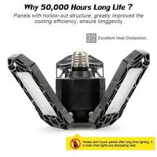 Brightbot Led Garage Lights In 2020 Led Garage Lights Garage Lighting Ceiling Lights