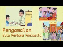 Contoh pengamalan sila ke 1 pancasila. Kelas 02 Tema 5 Subtema 1 Pkn Pengamalan Sila Pertama Pancasila Video Pendidikan Indonesia Youtube