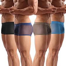 ¿cuáles son los packs boxer hombre más vendidos? Amazon Com Evankin Calzoncillos Tipo Boxer De Malla Suave Transpirables Sensuales Para Hombre A La Cadera Paquete De Calzoncillos Frescos Clothing