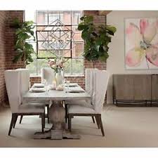Alibaba.com offers 16,987 dining room chairs grey products. Reclaimed Grey Wash Dining Table Tall Cream Linen Upholstered Dining Chair Set 7 Ebay