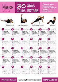 Astuce pour avoir un ventre plat ! Defi 30 Jours Abdos Betons Exercices Abdos Fessiers Programme Fessiers Exercices Abdos