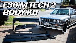 Verkaufe ein bodykit von csr ein bmw e30 habe es gekauft aber nie montiert räume gerade meine. E30 Fix 12 Aftermarket M Tech 2 Fiberglass Body Kit Install Cute766