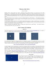 Pdf Physics Of The Ufos